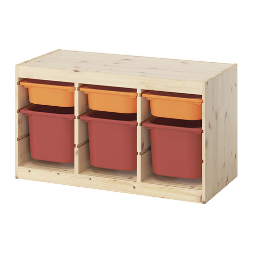 TROFAST storage combination with boxes