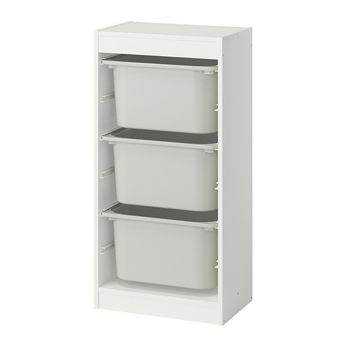TROFAST storage combination with boxes