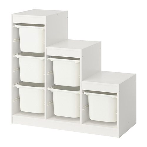 TROFAST storage combination with boxes