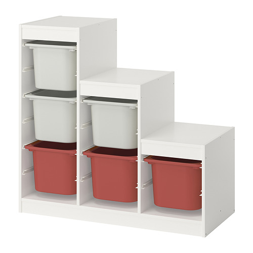 TROFAST storage combination with boxes