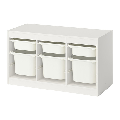 TROFAST storage combination with boxes