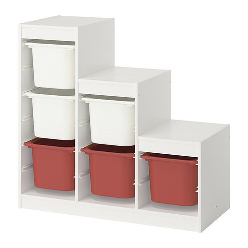 TROFAST storage combination with boxes