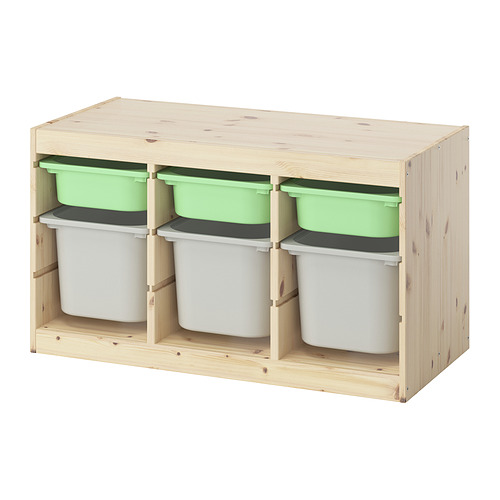TROFAST storage combination with boxes