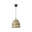 HAVSDJUP/TORARED - Lampu gantung, buatan tangan alang-alang/hitam, 36 cm