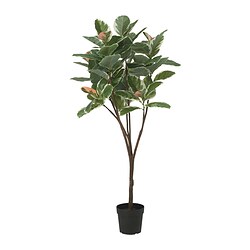 FEJKA - Tanaman tiruan dalam pot, dalam/luar ruang pohon karet, 23 cm