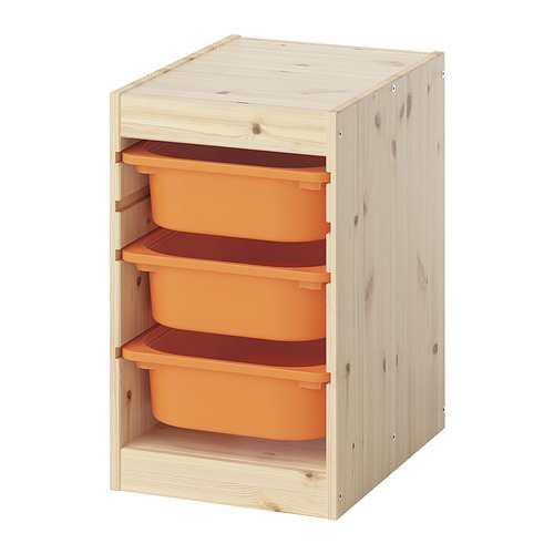 TROFAST storage combination with boxes