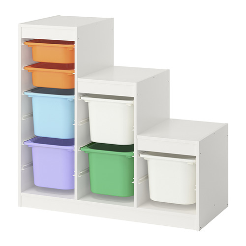 TROFAST storage combination with boxes
