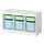 TROFAST - storage combination with boxes, white light green/light blue, 99x44x56 cm | IKEA Indonesia - PE952630_S1