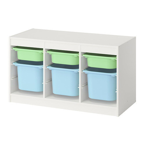 TROFAST storage combination with boxes