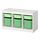 TROFAST - storage combination with boxes, white light green/bright green, 99x44x56 cm | IKEA Indonesia - PE952631_S1