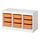 TROFAST - storage combination with boxes, white/light orange, 99x44x56 cm | IKEA Indonesia - PE952643_S1