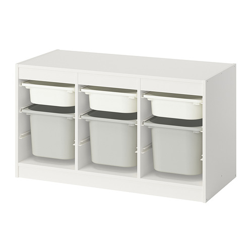 TROFAST storage combination with boxes