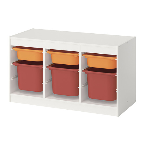 TROFAST storage combination with boxes