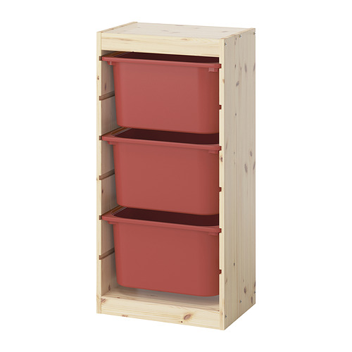 TROFAST storage combination with boxes