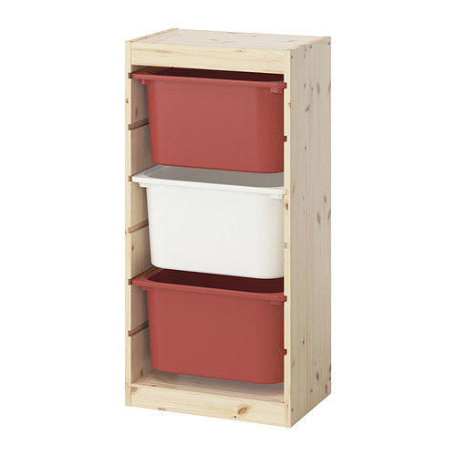 TROFAST storage combination with boxes
