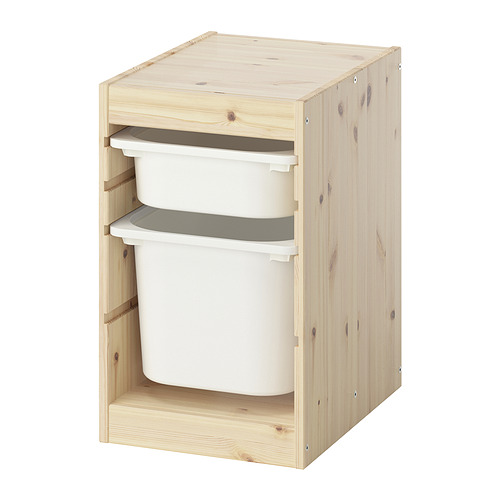 TROFAST storage combination with boxes