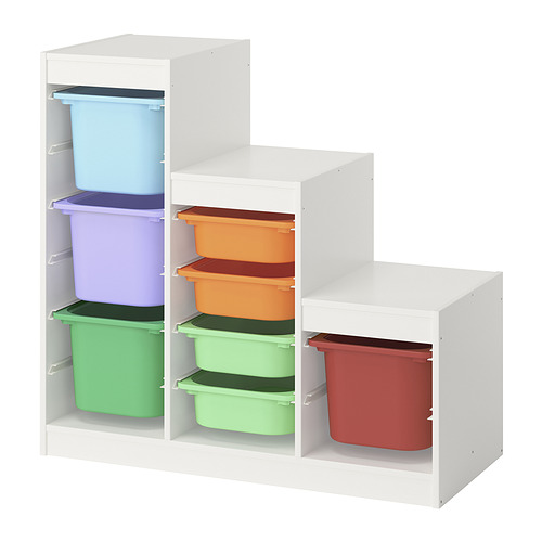TROFAST storage combination with boxes