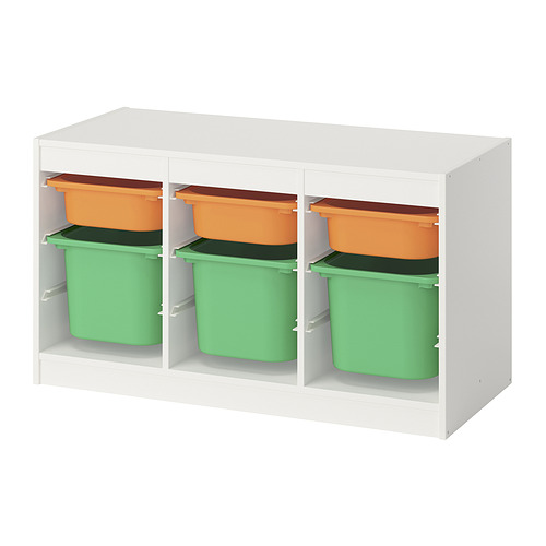 TROFAST storage combination with boxes