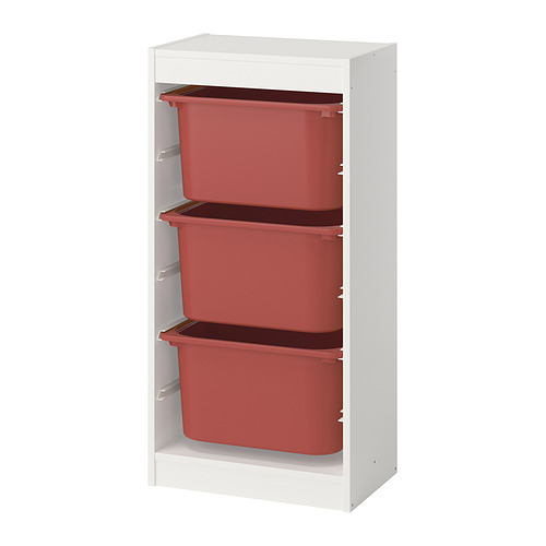 TROFAST storage combination with boxes