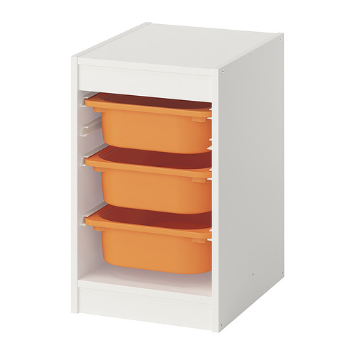 TROFAST storage combination with boxes