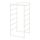 JONAXEL - kombinasi lemari pakaian, putih, 50x51x104 cm | IKEA Indonesia - PE748072_S1