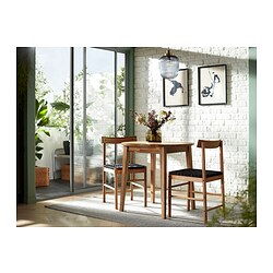 NACKANÄS - Meja, akasia, 80 cm