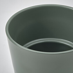 SOJABÖNA - Plant pot, grey/green, 9 cm