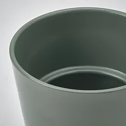 SOJABÖNA - Pot tanaman, abu-abu/hijau, 9 cm