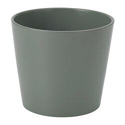 SOJABÖNA - Plant pot, grey/green, 15 cm