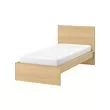 MALM - rangka tempat tidur, tinggi, veneer kayu oak diwarnai putih, 90x200 cm | IKEA Indonesia - PE708886_S2