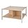 JÄTTESTA - meja tamu, putih/bambu warna muda, 80x80 cm | IKEA Indonesia - PE886379_S1