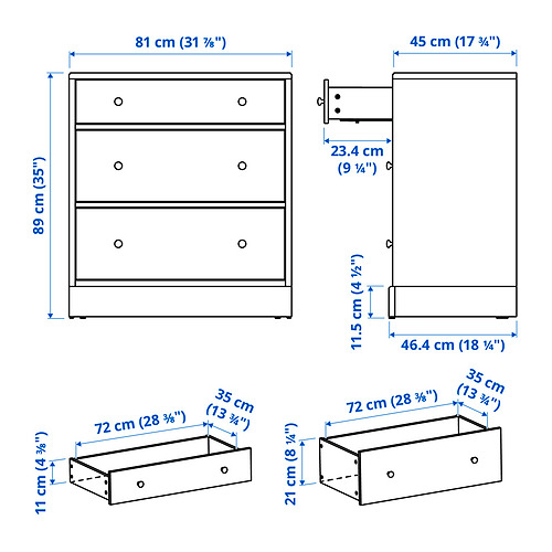 HAVSTA Measurement Illustration