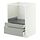 METOD/MAXIMERA - base cabinet f combi micro/drawers, white/Havstorp light grey, 60x60x80 cm | IKEA Indonesia - PE991812_S1