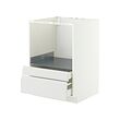 METOD/MAXIMERA - Kbnt dsr untuk kombinasi oven/laci, putih/Voxtorp putih matt, 60x60x80 cm