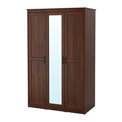 SONGESAND - Lemari pakaian, cokelat, 120x60x191 cm