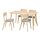 LISABO/LISABO - meja dan 4 kursi, kayu ash/Tallmyra putih/hitam, 140x78 cm | IKEA Indonesia - PE924440_S1