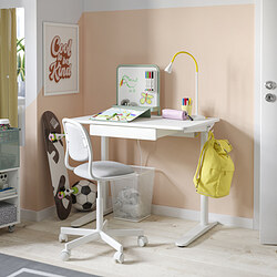 RELATERA - Desk combination, white/light grey-green, 90x60 cm