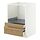 METOD/MAXIMERA - base cabinet f combi micro/drawers, white/Vedhamn oak, 60x60x80 cm | IKEA Indonesia - PE991869_S1
