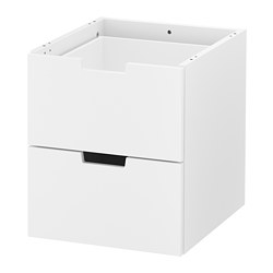 NORDLI - Lemari 2 laci bermodul, putih, 40x45 cm