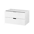 NORDLI - lemari 2 laci bermodul, putih, 80x45 cm | IKEA Indonesia - PE660201_S2