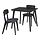 LISABO/LISABO - meja dan 2 kursi, hitam/Tallmyra hitam/abu-abu, 88x78 cm | IKEA Indonesia - PE924483_S1