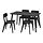 LISABO/LISABO - table and 4 chairs, black/Tallmyra black/grey, 140x78 cm | IKEA Indonesia - PE924489_S1