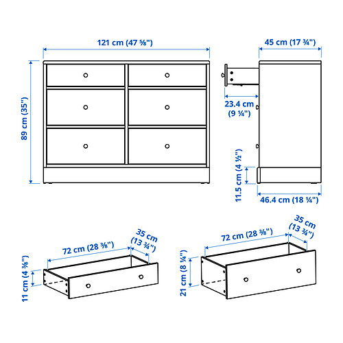 HAVSTA Measurement Illustration