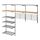 KUNGSFORS suspension rail w shelves/wll grids