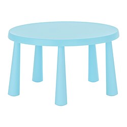 MAMMUT - Children's table, in/outdoor/light blue, 85 cm