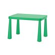 MAMMUT - Children's table, in/outdoor/bright green, 77x55 cm