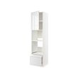 METOD/MAXIMERA - Hi cab f ov/combi ov w dr/2 drwrs, white/Ringhult white, 60x60x240 cm