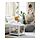 TINGBY - meja samping beroda, putih, 50x50 cm | IKEA Indonesia - PH165707_S1