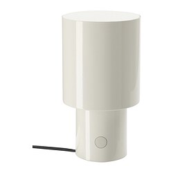 SPETSBOJ - Lampu meja, dapat diredupkan/putih, 22 cm