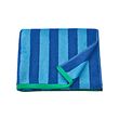 SLÅNHÖSTMAL - Bath towel, bright blue/light blue striped, 70x140 cm